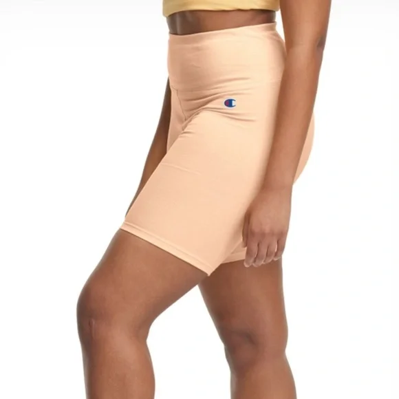 Orange/peach Champion Everyday Bike Shorts 7β - Picture 2 of 4